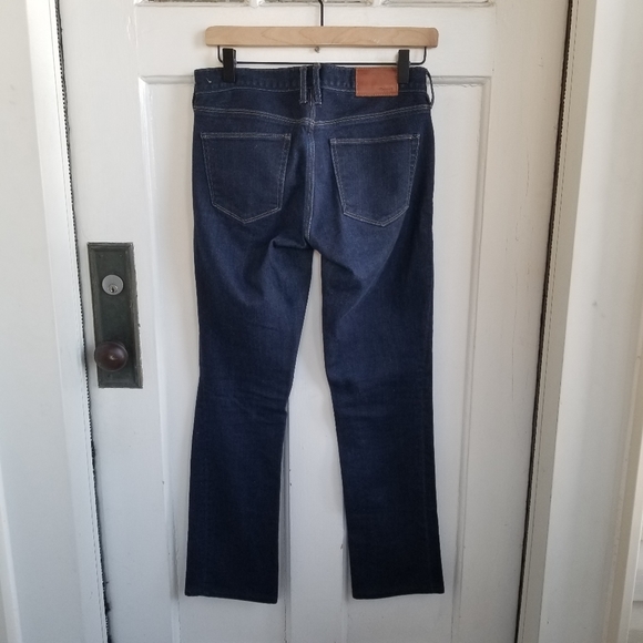 Madewell Rail Straight Dark Wash Jeans, Sz 26 - Picture 2 of 14